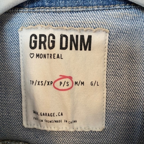 WESTERN Style Denim Vest Faded Blue Small - Picture 3 of 3